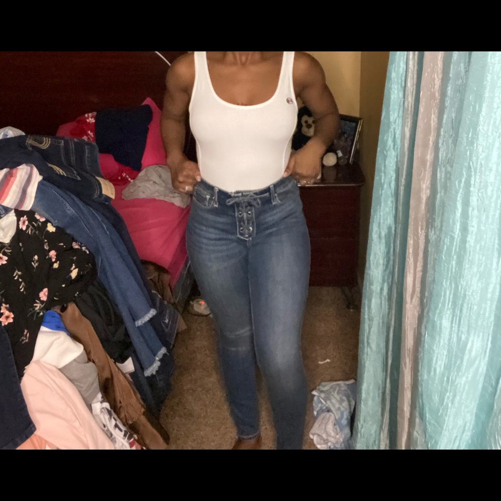 Hollister tie up pants